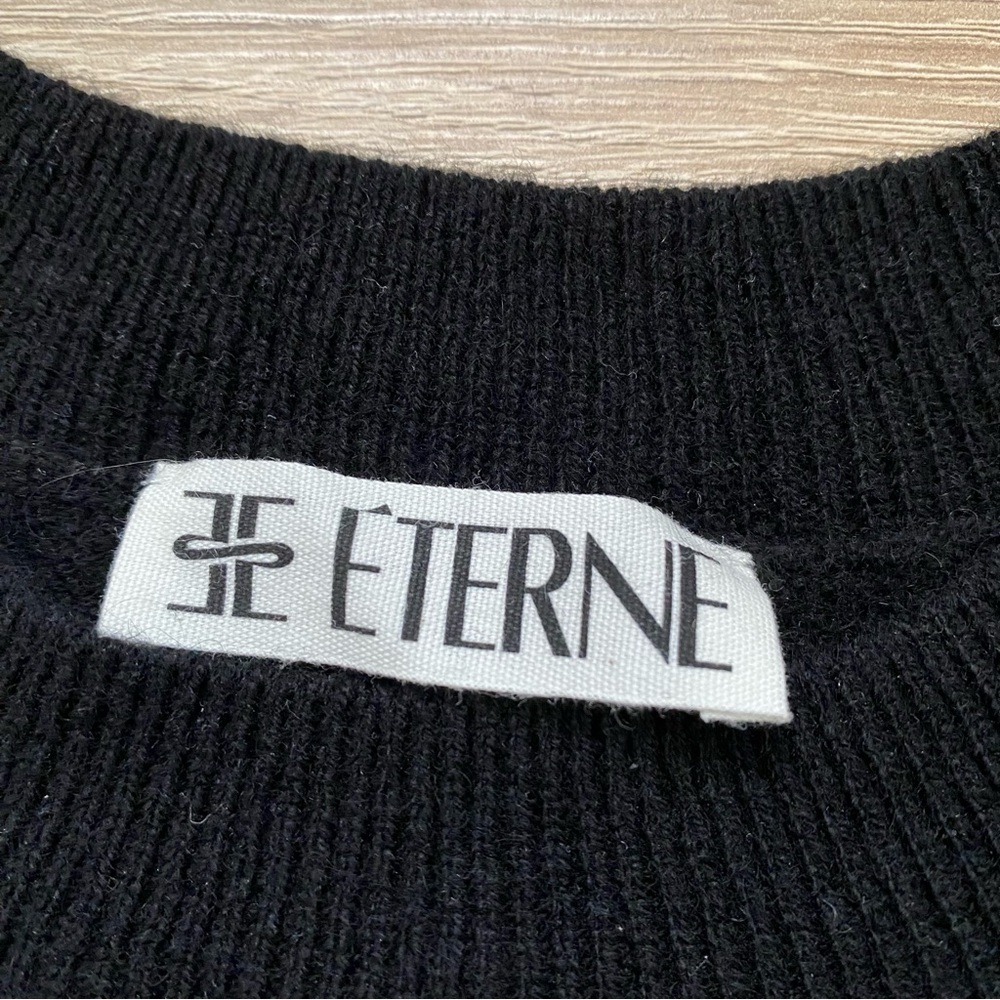 Eterne Francis Cashmere Crewneck Sweater Black M/L — image 2 of 8